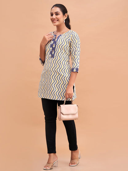 Women Cotton Printed Short Kurti | Short Kurti
