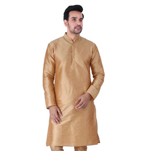ZYMIN Men's Silk Blend Knee Length Solid Color Style