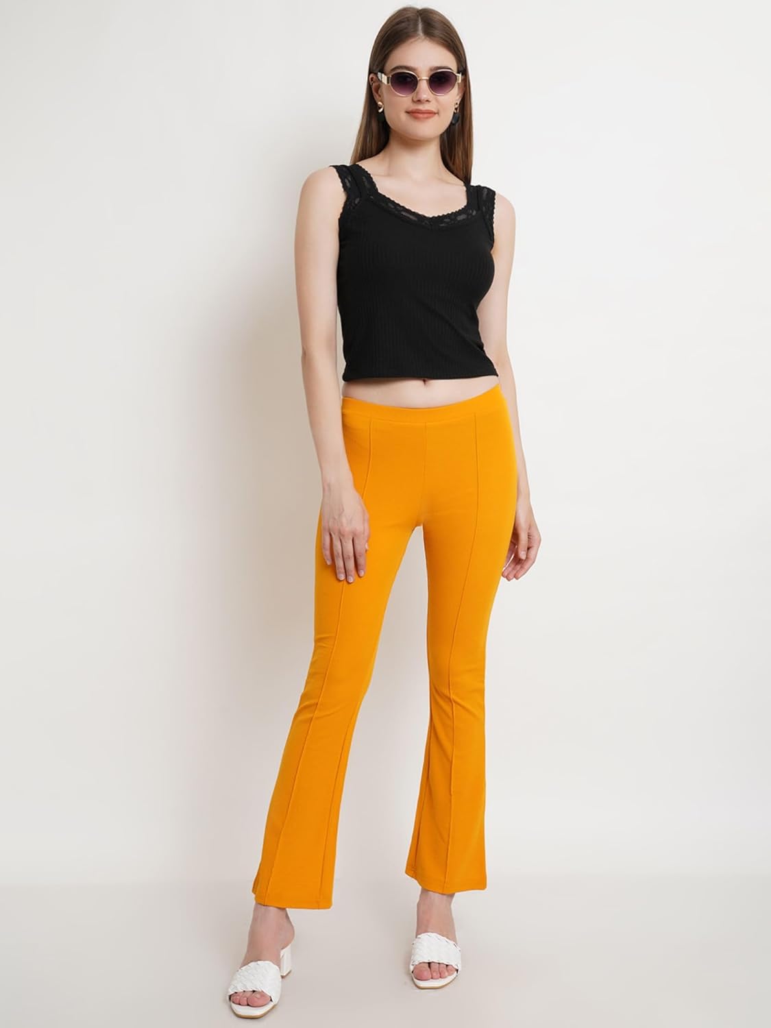 POPWINGS Casual Solid Regular Fit Solid Trouser