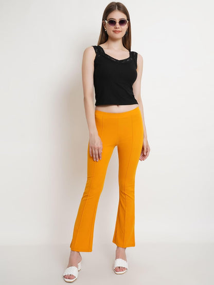 POPWINGS Casual Solid Regular Fit Solid Trouser