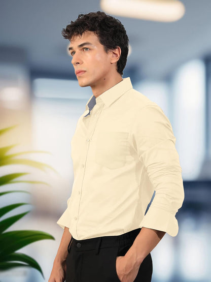 Men's Regular Fit Soft Cotton Blend Casual Comb