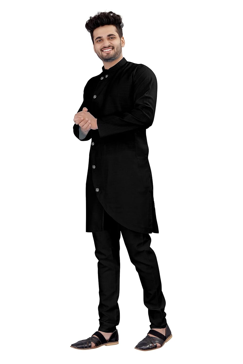OS JEANS Kurta pyjama for Mens In cross patten