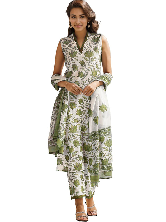 SHIENZY Women's Printed Cotton Blend Sleeveless