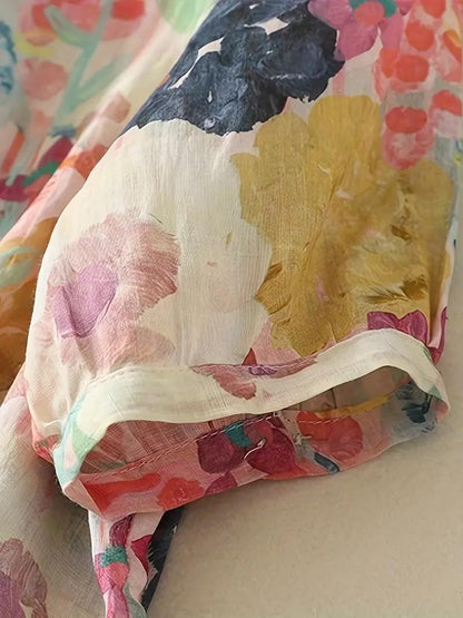 Gufrina Women Mustard Multicolor Floral Print Button