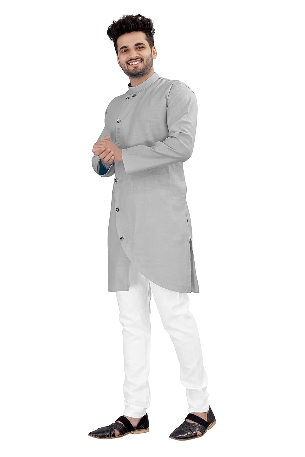 OS JEANS Kurta pyjama for Mens In cross patten