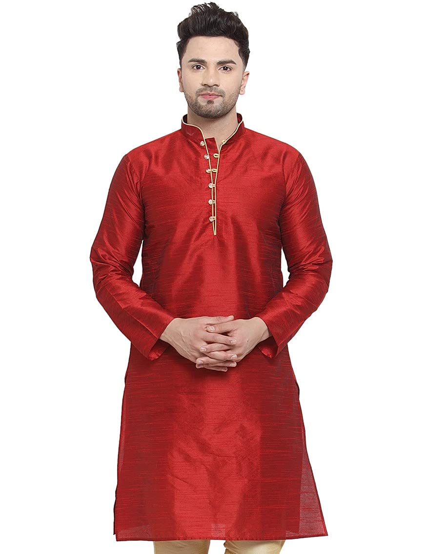 ABH LIFESTYLE Men's Silk Long Kurta only.