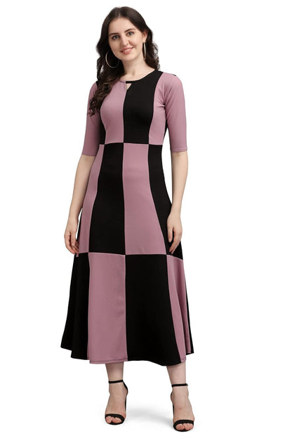 PURVAJA Women's Corduroy Empire Waist Maxi Casual