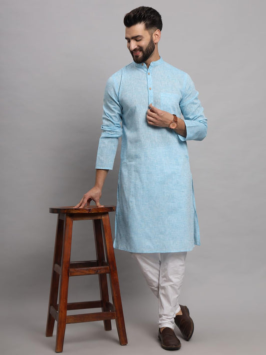 LATEST CHIKAN Men's Cotton Regular Textured