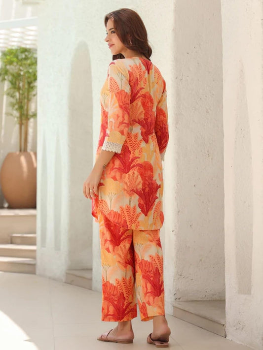 Ethnic Co Ord Set | Casual Wear Pant Top Set