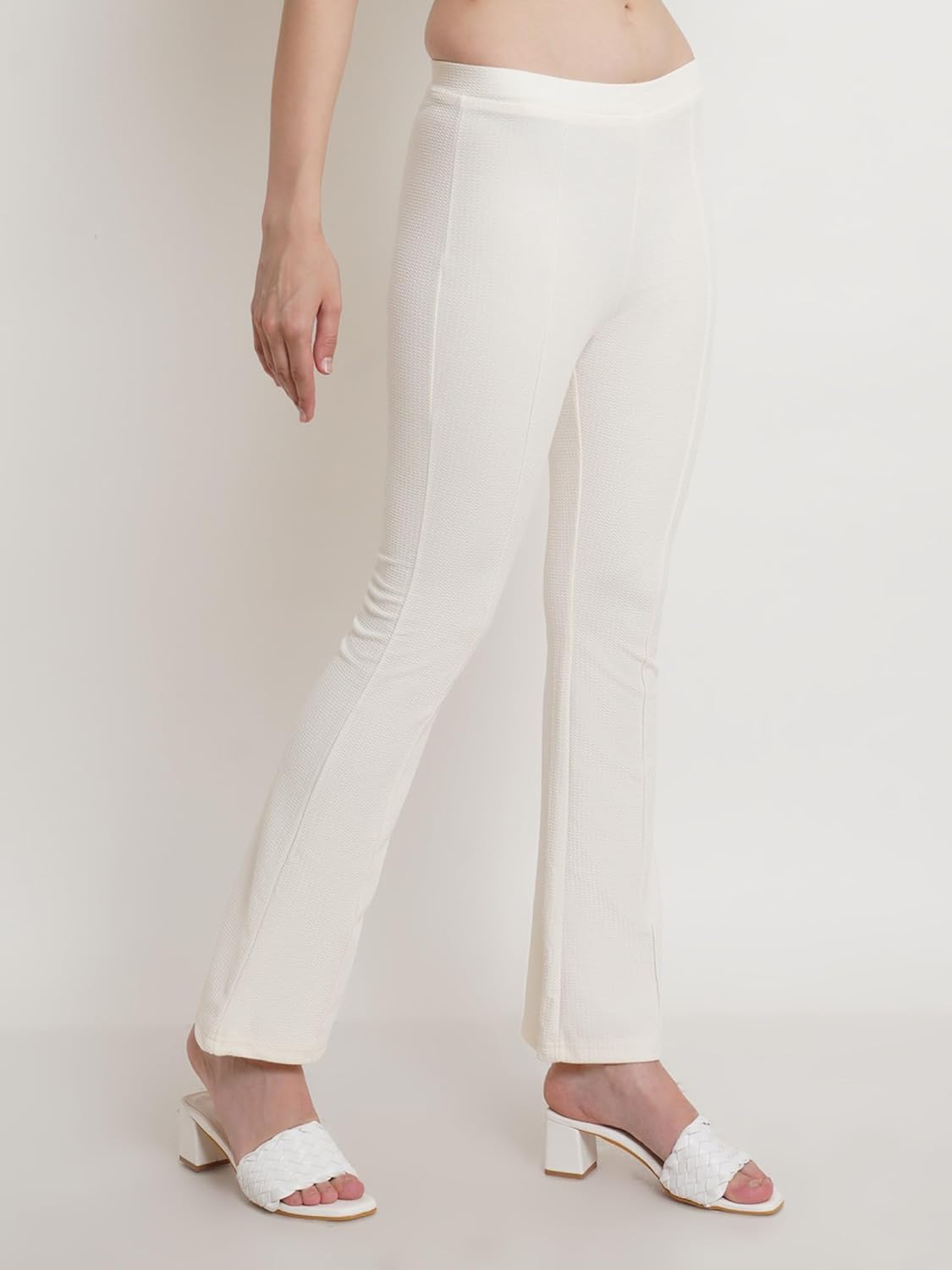 POPWINGS Casual Solid Regular Fit Solid Trouser