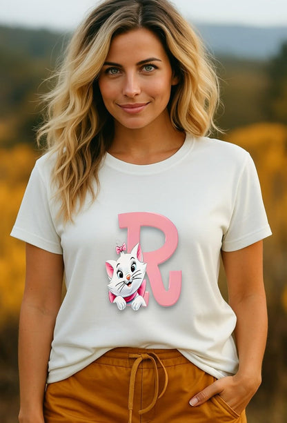 Adixus Women's Bee Happy Graphic Print T-Shirt, White, Crew Neck, Polyester