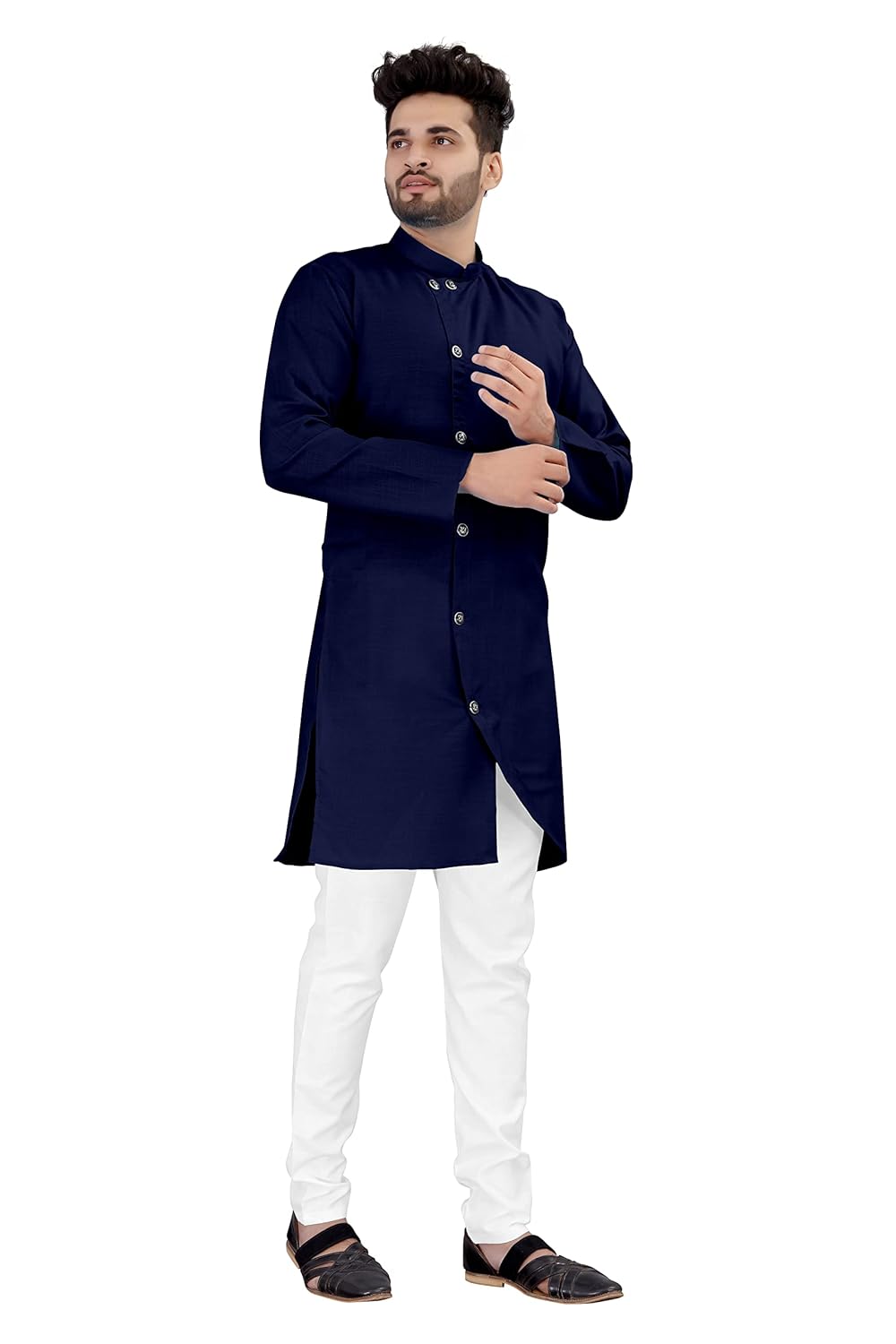 OS JEANS Kurta pyjama for Mens In cross patten