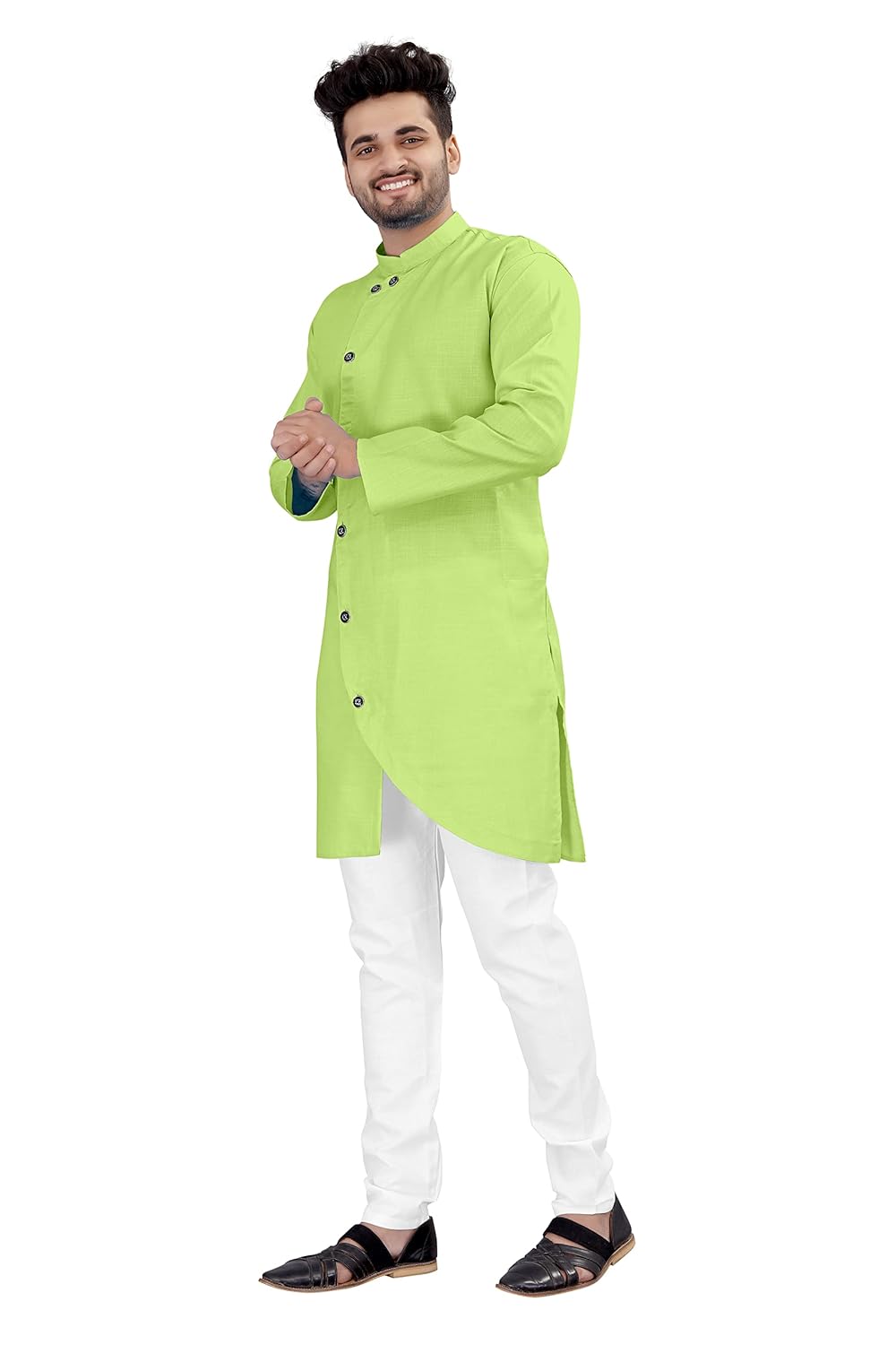 OS JEANS Kurta pyjama for Mens In cross patten