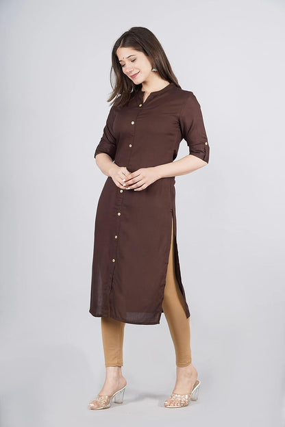 miss fame Straight Kurta for Women