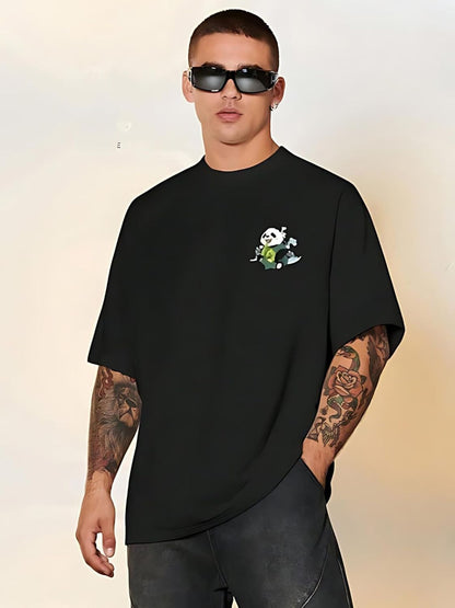 CrazyBee Cotton Back Printed PandaCool Half Sleeve