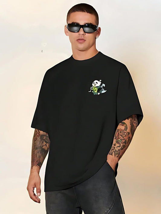 CrazyBee Cotton Back Printed PandaCool Half Sleeve