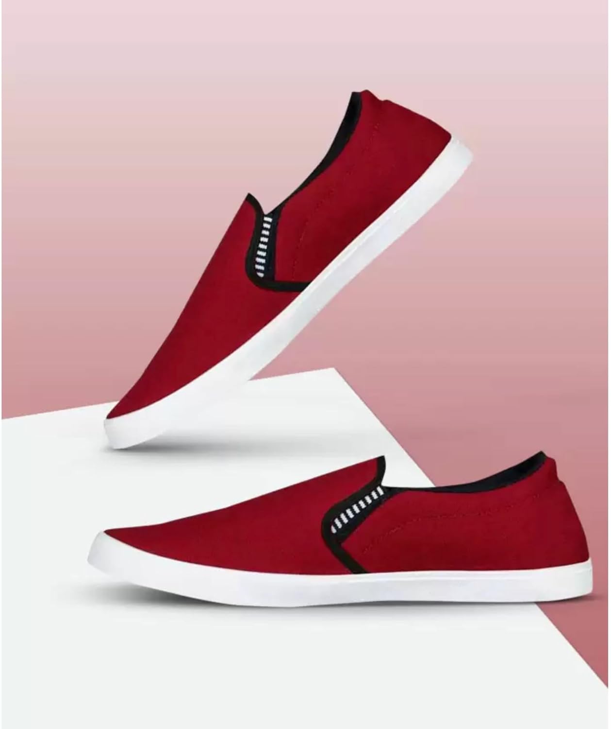 Men F-BG Casual Canvas Red Canvas Shoes - alphahostel.in