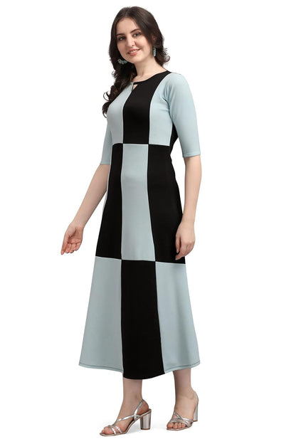 PURVAJA Women's Corduroy Empire Waist Maxi Casual