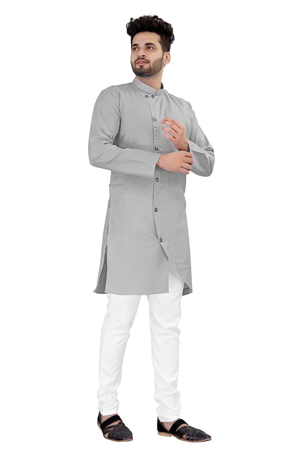 OS JEANS Kurta pyjama for Mens In cross patten