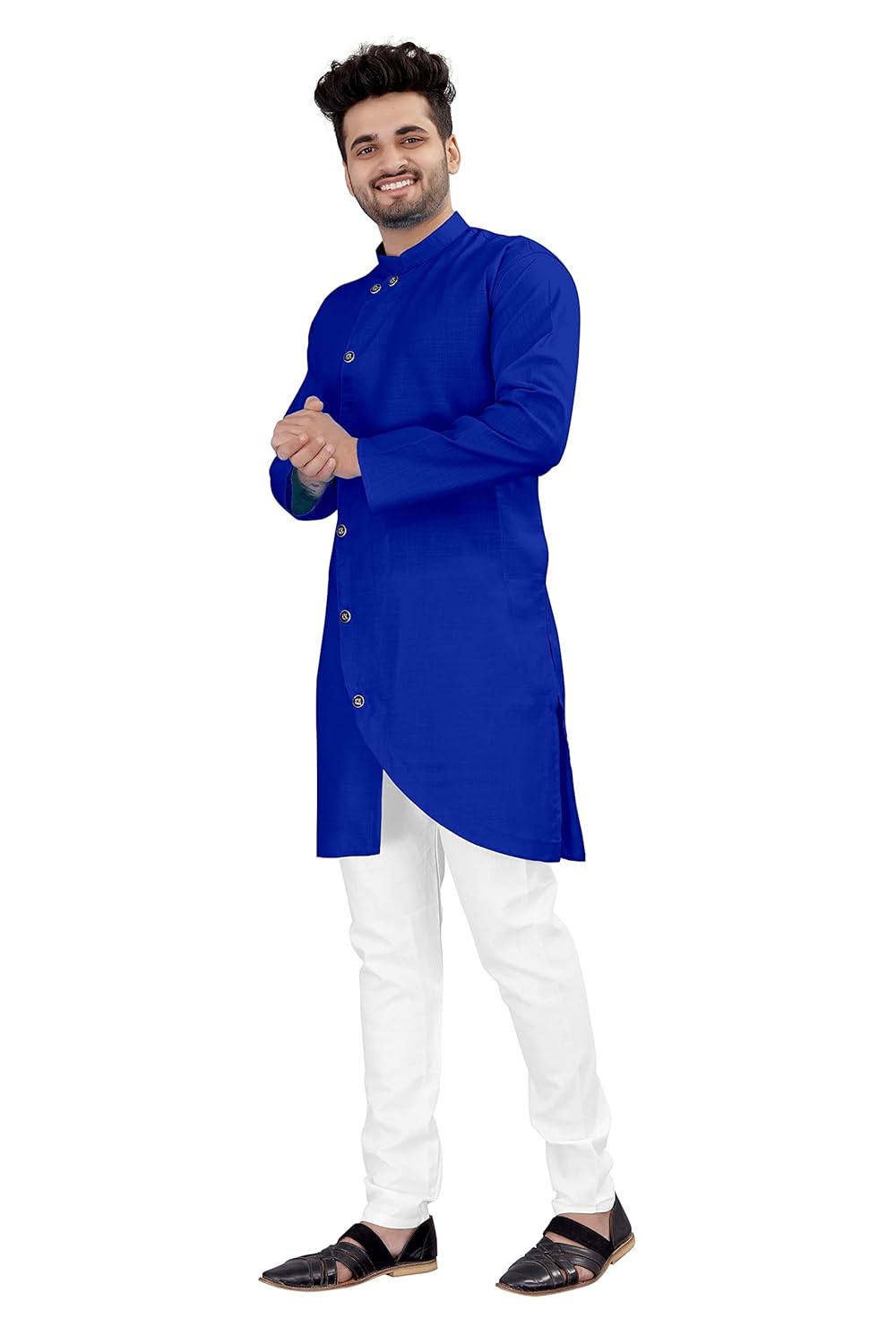 OS JEANS Kurta pyjama for Mens In cross patten