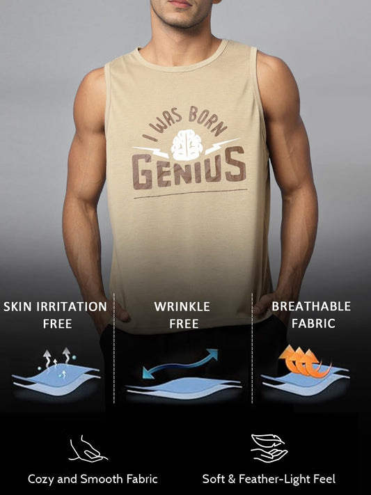 CHKOKKO Tank Tops Sleeveless T-Shirt for Men Cotton