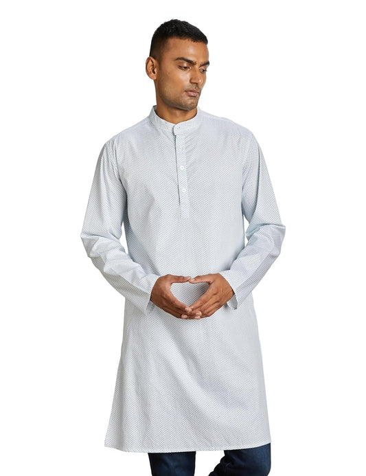 Symbol Men's Cotton Printed Long Kurta