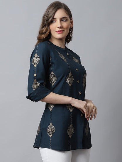 Pistaa's Women's Viscose Relaxed Fit Short Kurti
