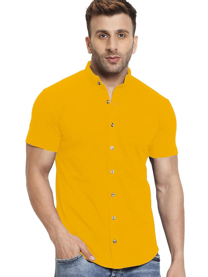 AUSK Men's Regular Fit Half Sleeves Casual Shirt