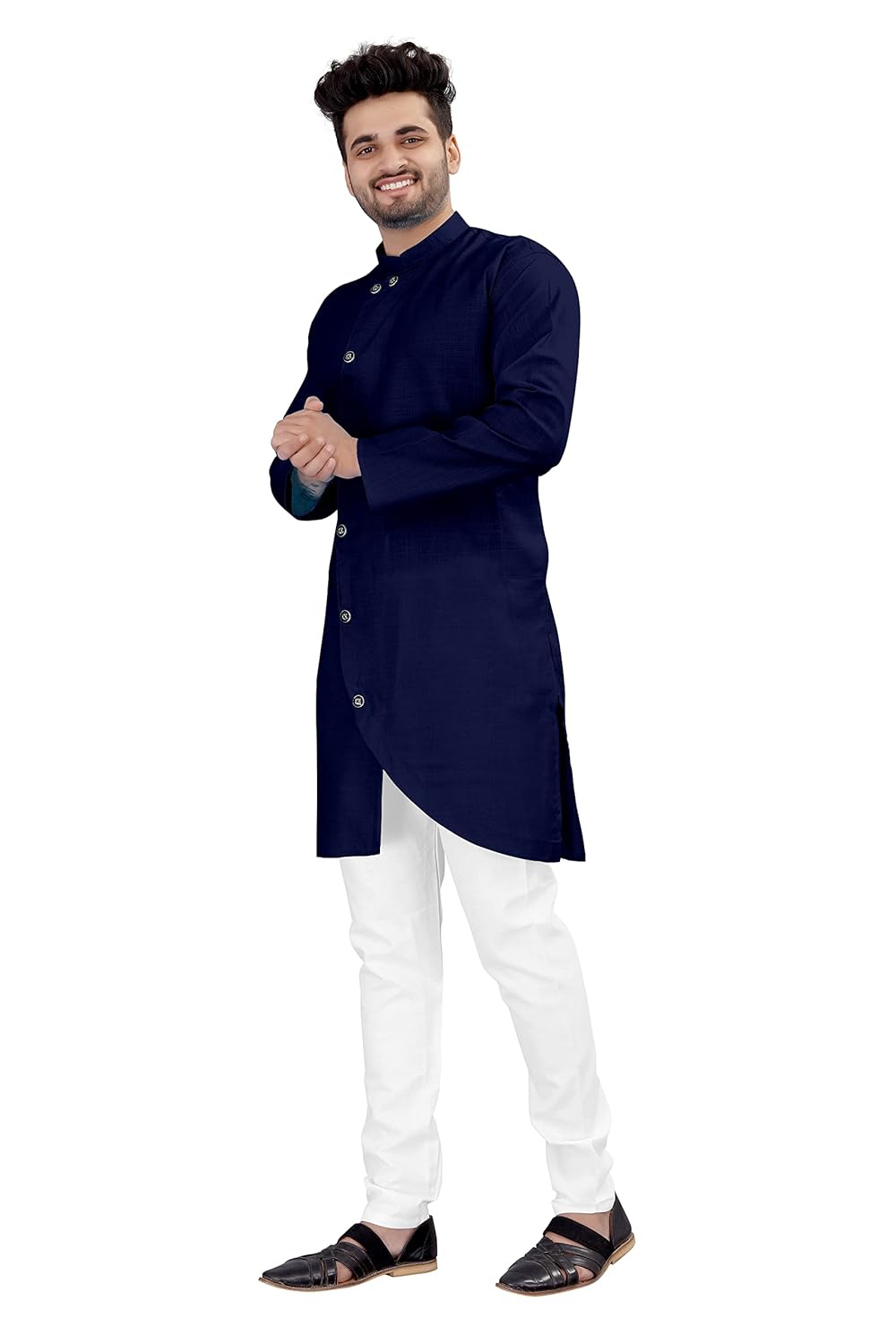 OS JEANS Kurta pyjama for Mens In cross patten