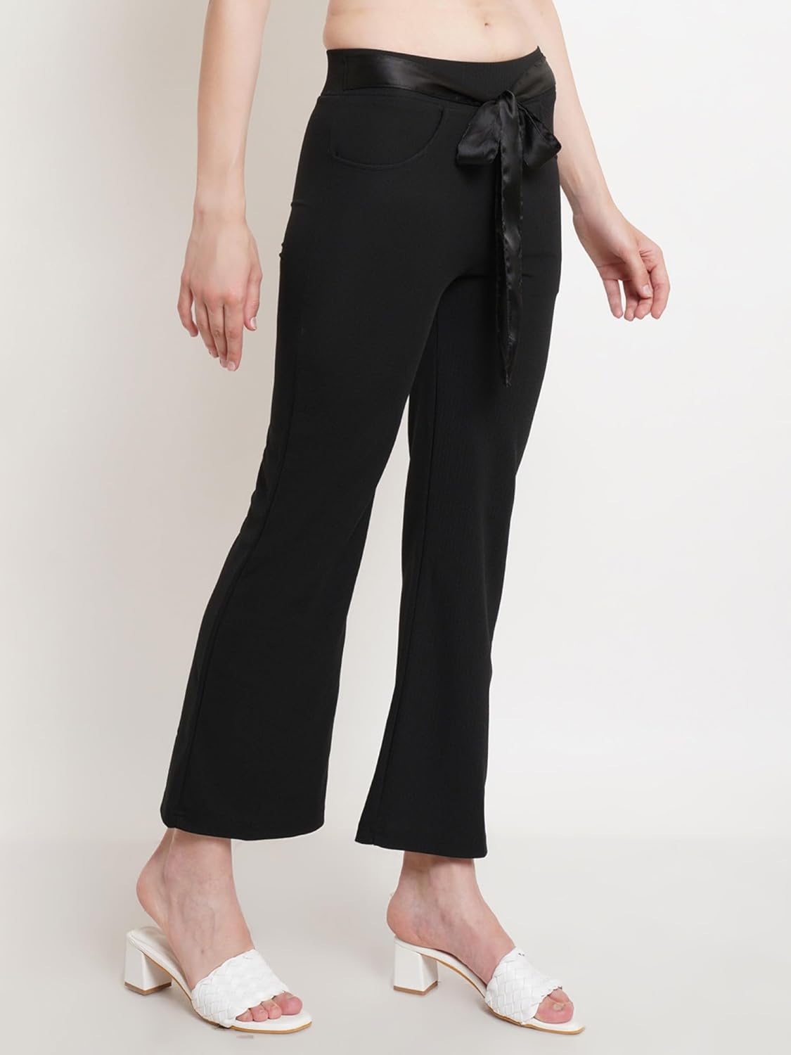 POPWINGS Casual Solid Regular Fit Solid Trouser
