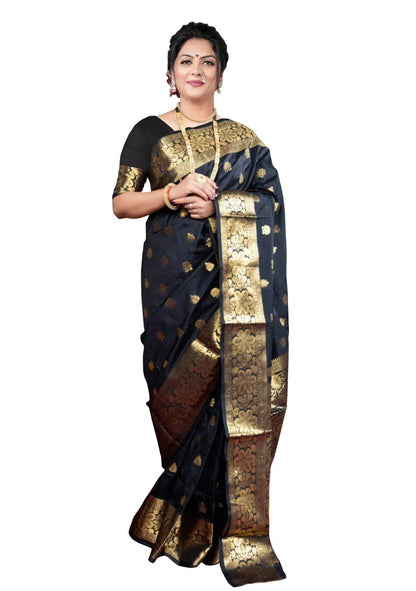 Sugathari Women's Banarasi Saree Pure Kanjivaram Silk Saree