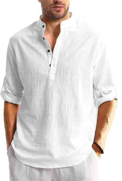 Men Solid Cotton Blend Straight Kurta Shirt Pack of 2