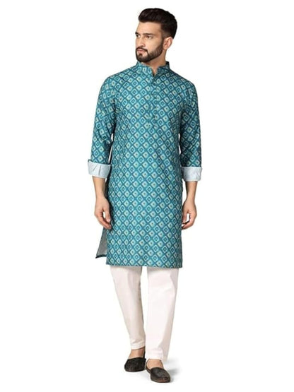 Leriya Fashion Men's Kurta | Rayon Printed Kurta