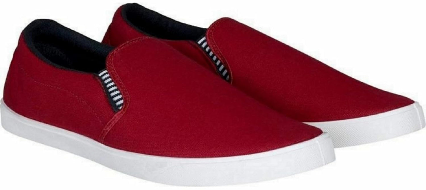 Men F-BG Casual Canvas Red Canvas Shoes - alphahostel.in