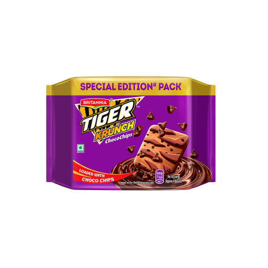 Britannia Tiger Krunch Chocochip Biscuits, 400g