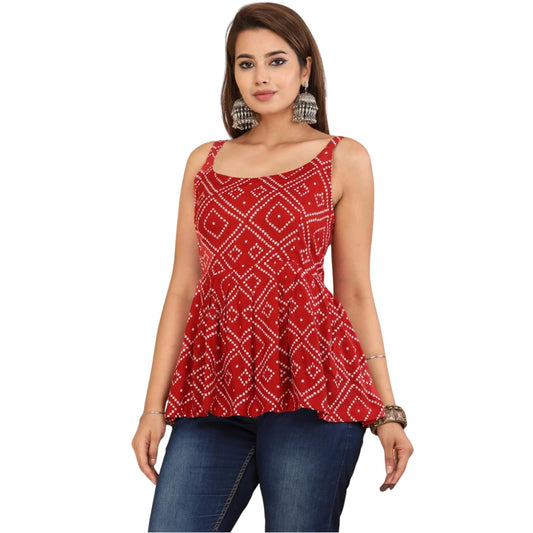 VanshRa Women's Casual Sleeveless Back Tie Top