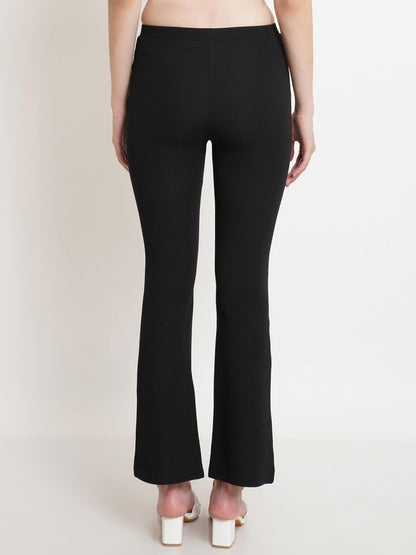 POPWINGS Casual Solid Regular Fit Solid Trouser