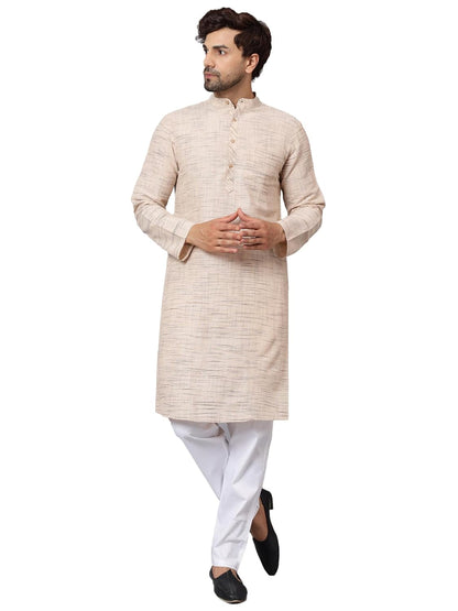 LATEST CHIKAN Men's Cotton Regular Kurta