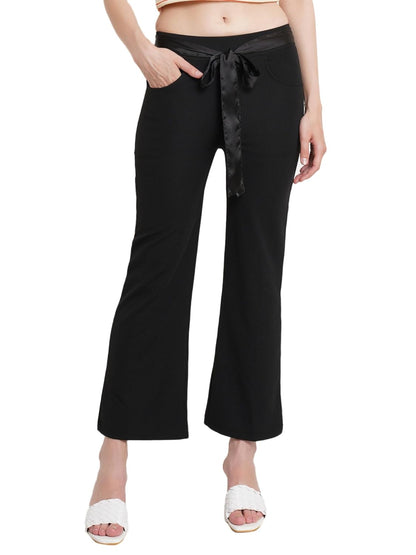 POPWINGS Casual Solid Regular Fit Solid Trouser