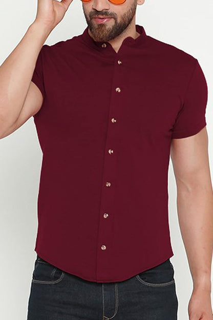 AUSK Men's Regular Fit Half Sleeves Casual Shirt