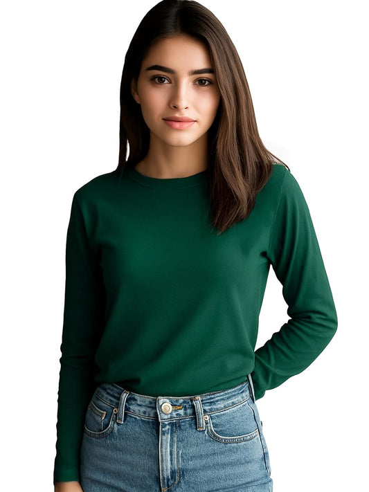 JUNEBERRY® Pure Cotton Round Neck Regular Fit