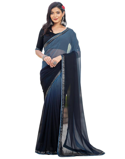 SIRIL Women's Printed Georgette Rocky