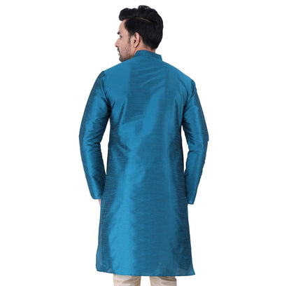 ZYMIN Men's Silk Blend Knee Length Solid Color Style