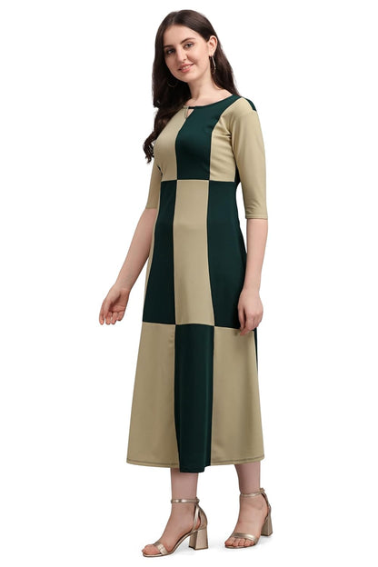 PURVAJA Women's Corduroy Empire Waist Maxi Casual