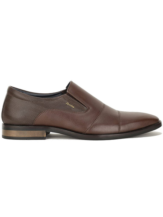 Bata Men Arturo Slip ON Formal Shoes, Brown - alphahostel.in