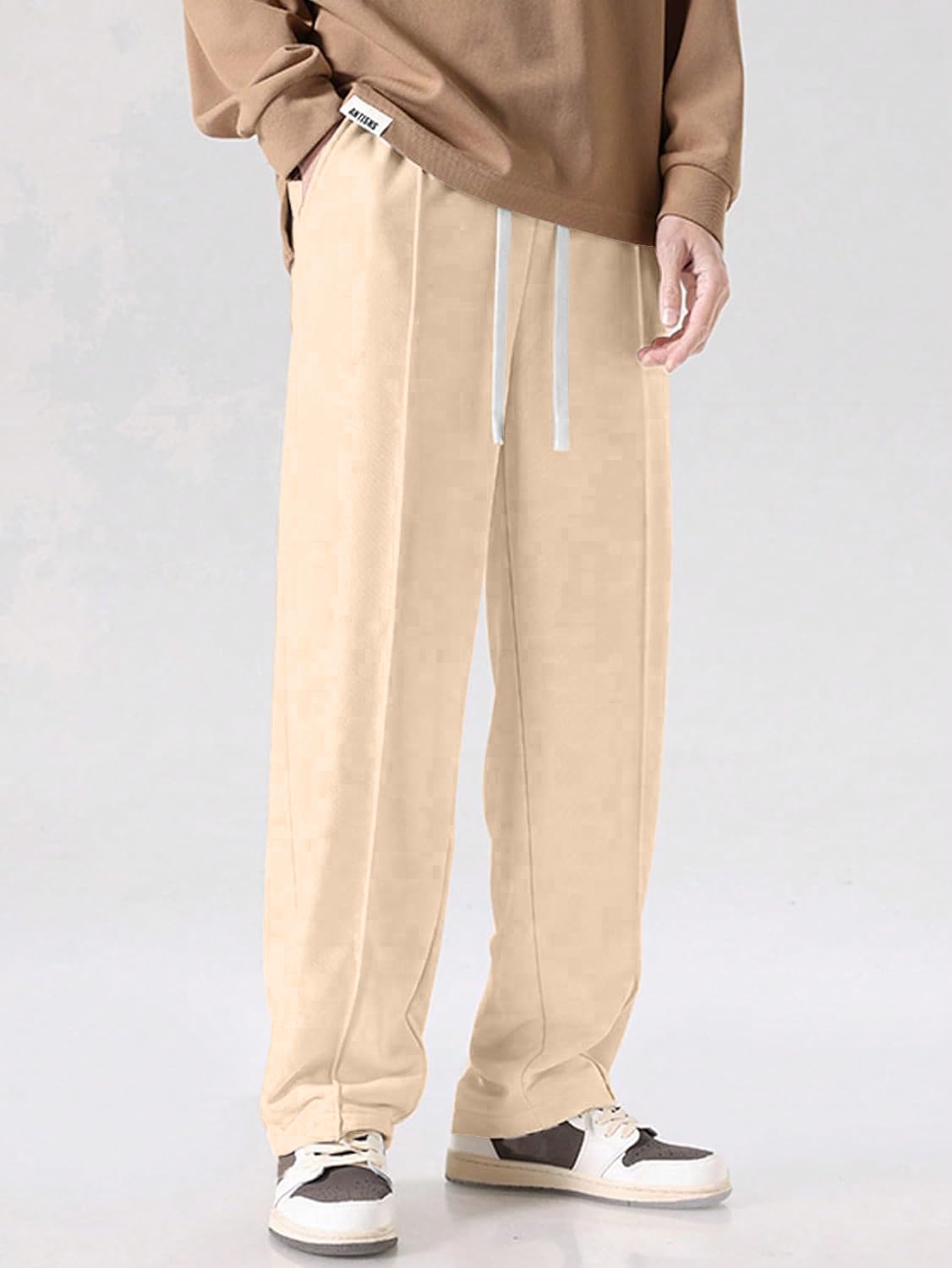 Mehrang White Loose Fit Track Pant for Men || Joggers