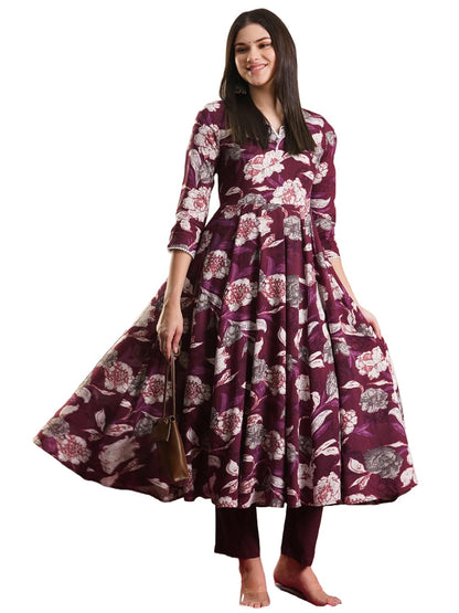 ANNI DESIGNER Women Rayon Blend Kurta & Pant