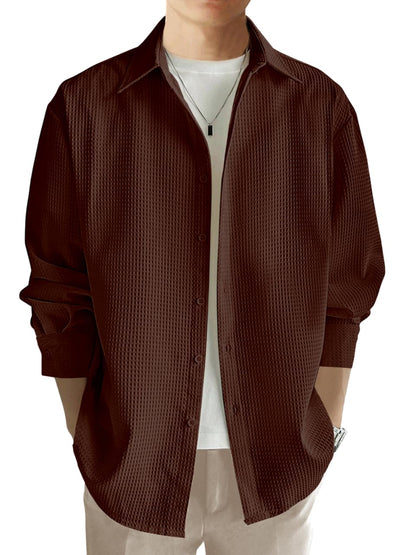 Leriya Fashion Men's Solid Regular Fit Shirt