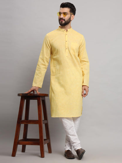 LATEST CHIKAN Men's Cotton Regular Textured