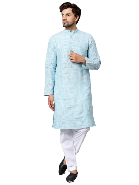 LATEST CHIKAN Men's Cotton Regular Kurta